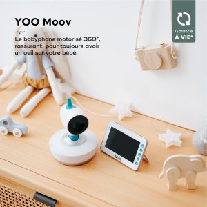 Babyphone vidéo yoo moov motorisé 360° Babymoov