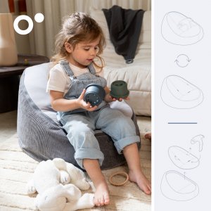 Transat bébé doomoo seat'n grow grey Babymoov