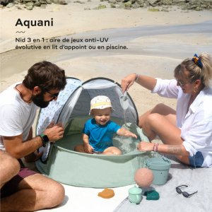 Tente de jeux anti-uv 3-en-1 provence aquani Babymoov