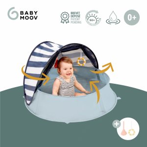 Tente de jeux anti-uv 3-en-1 aquani marinière Babymoov