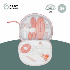 Trousse de soin bébé 9 accessoires pêche Babymoov