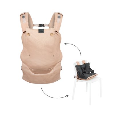 Porte bébé physiologique moov & boost beige noisette