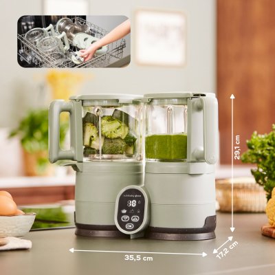 Robot nutribaby glass celadon green