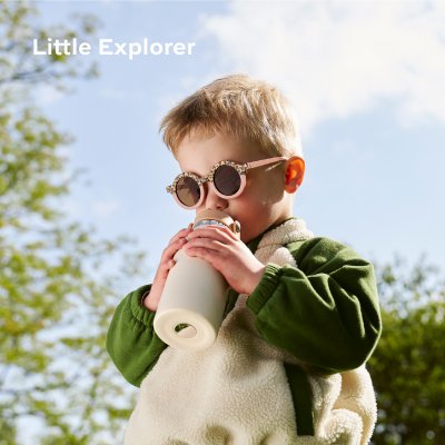 Gourde isotherme little explorer ivoire 350 ml