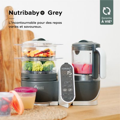 Robot de cuisine nutribaby+ industrial grey