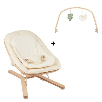 Transat bébé évolutif swoon flow bois + arche de jeux