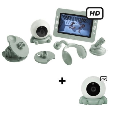 Babyphone vidéo yoo go+ hd avec caméra additionnelle