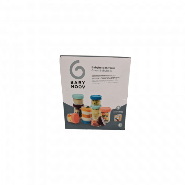Les imparfaits - babybols en verre multiset 220mlx4 , 100mlx4 + livret recettes bio Babymoov