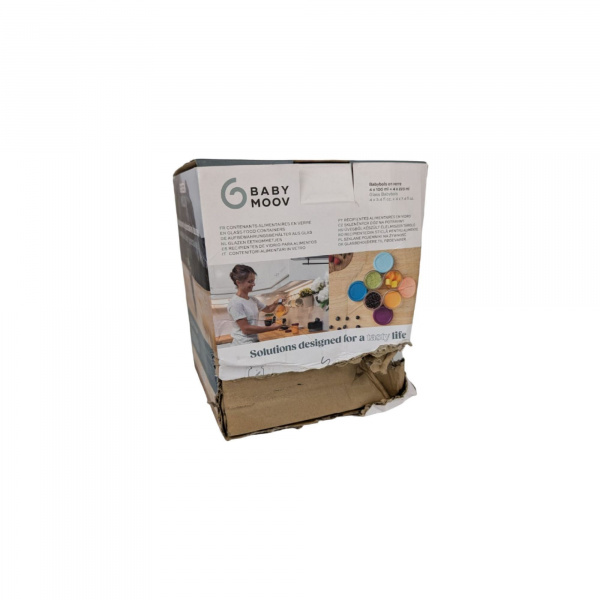 Les imparfaits - babybols en verre multiset 220mlx4 , 100mlx4 + livret recettes bio Babymoov