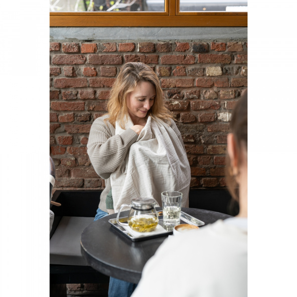 Cape d'allaitement mom'n play tetra almond Babymoov