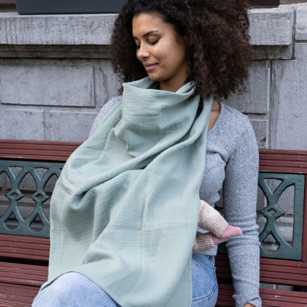 Cape d'allaitement mom'n play tetra green Babymoov