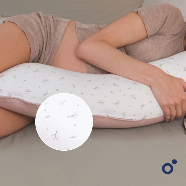 Coussin de maternité buddy allaitement flower pink Doomoo