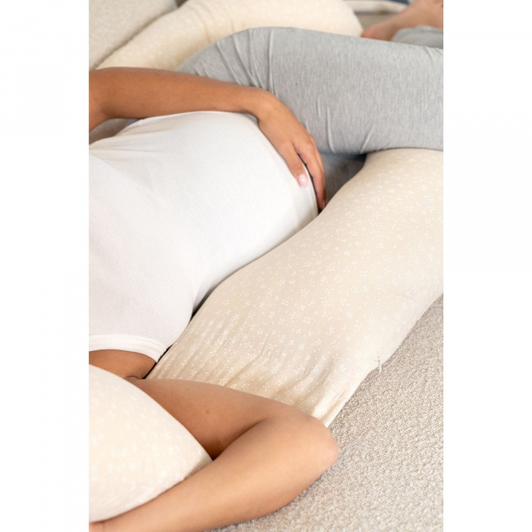 Coussin d'allaitement maxxy mini flowers sand Babymoov