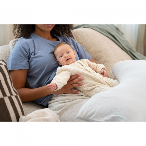 Coussin d'allaitement maxxy little dots grey Babymoov