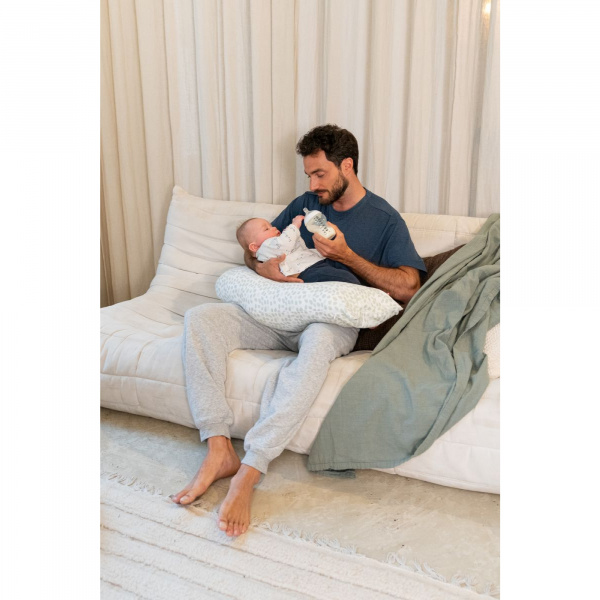 Coussin d'allaitement maxxy little dots grey Babymoov