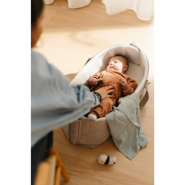 Lot de 3 langes en gaze de coton lovely mini leaves green Babymoov