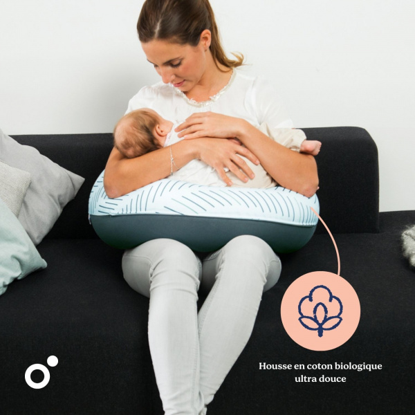 Coussin de maternité buddy allaitement ethnic petrol Doomoo