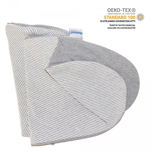 Housse de coussin d'allaitement doomoo classic grey Babymoov