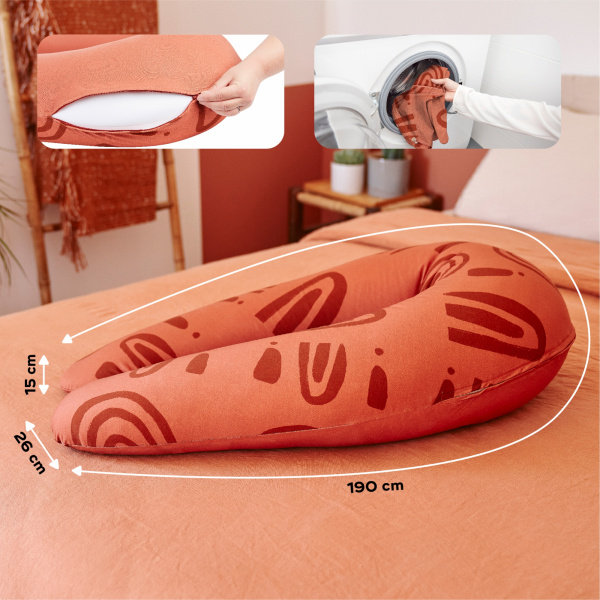 Coussin d'allaitement b.love earth terracotta Babymoov