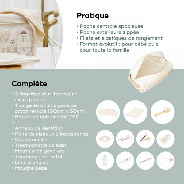 Trousse de soin bouclette white Babymoov