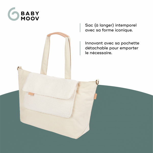 Sac à langer tote bag sherpa Babymoov