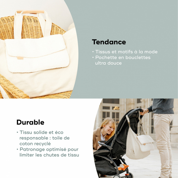 Sac à langer tote bag sherpa Babymoov