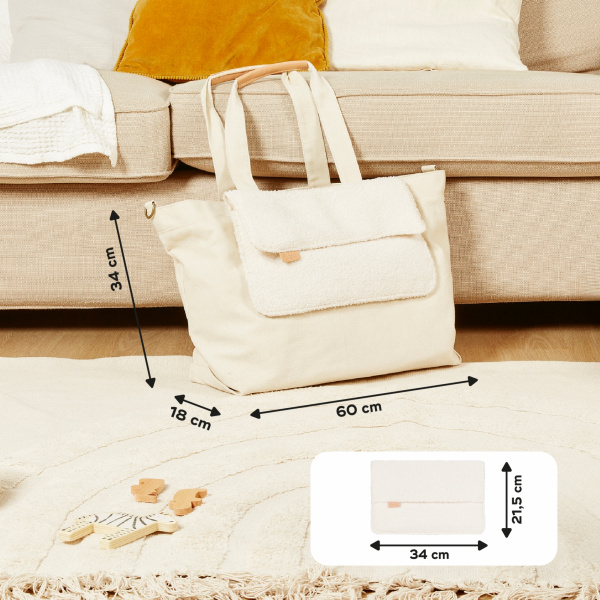 Sac à langer tote bag sherpa Babymoov