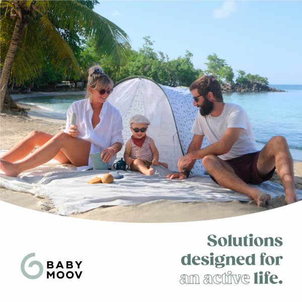 Tente anti uv bébé vagues bleues Babymoov