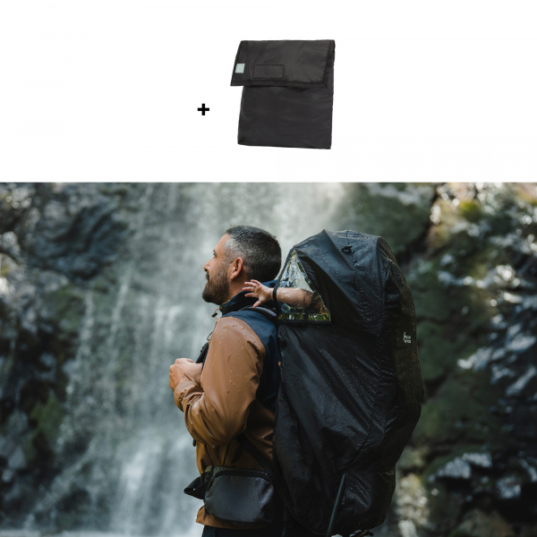 Porte bébé de randonnée avec housse de pluie moov & hike dune Babymoov