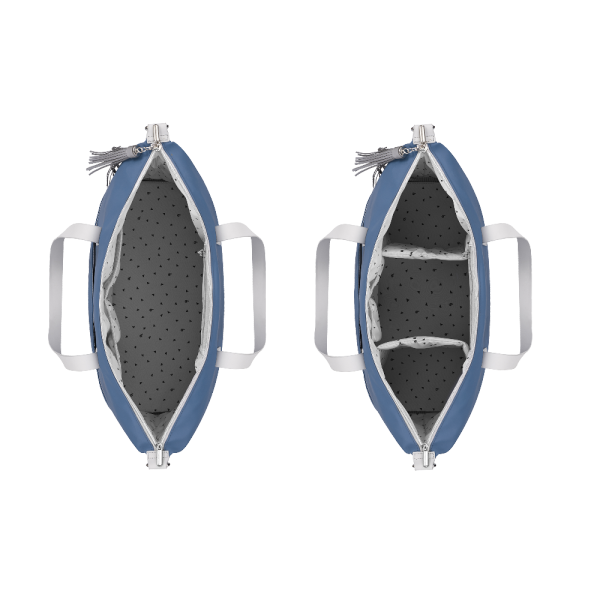 Sac à langer champs-elysees bleu minéral Babymoov