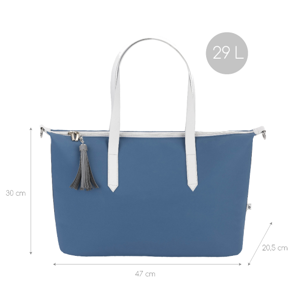 Sac à langer champs-elysees bleu minéral Babymoov