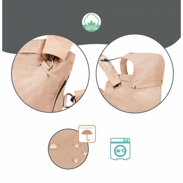 Porte bébé physiologique moov & boost beige noisette Babymoov
