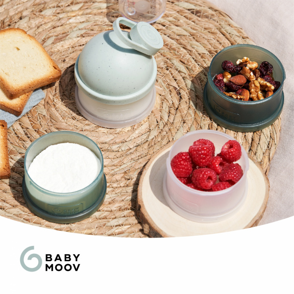 Boîte doseuse babydose ergonomique beige Babymoov