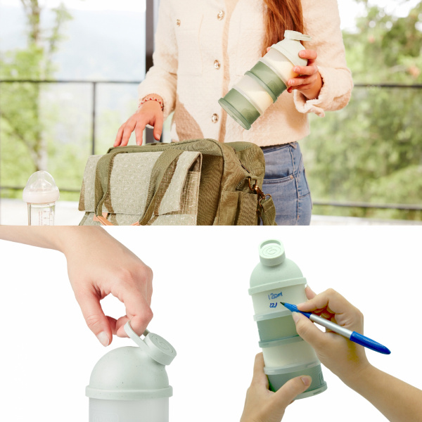 Boîte doseuse babydose ergonomique beige Babymoov