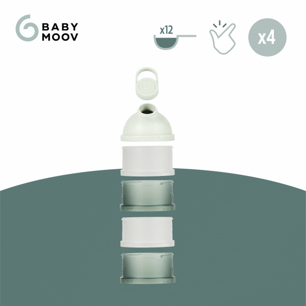 Boîte doseuse babydose ergonomique beige Babymoov