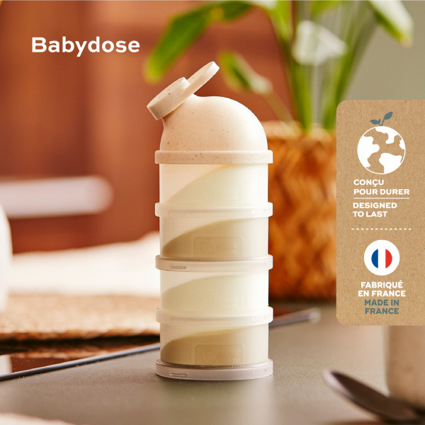 Boîte doseuse babydose ergonomique beige Babymoov