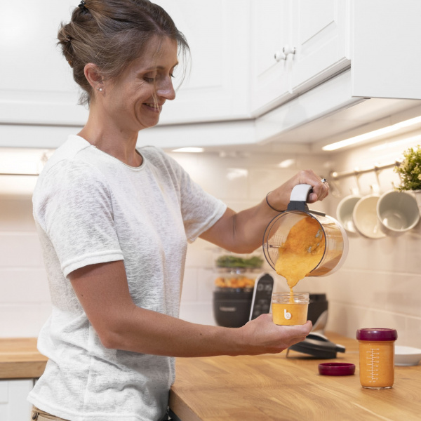 Lot de babybols en verre 4x220ml et 4x100ml + petit livret de recette bio Babymoov