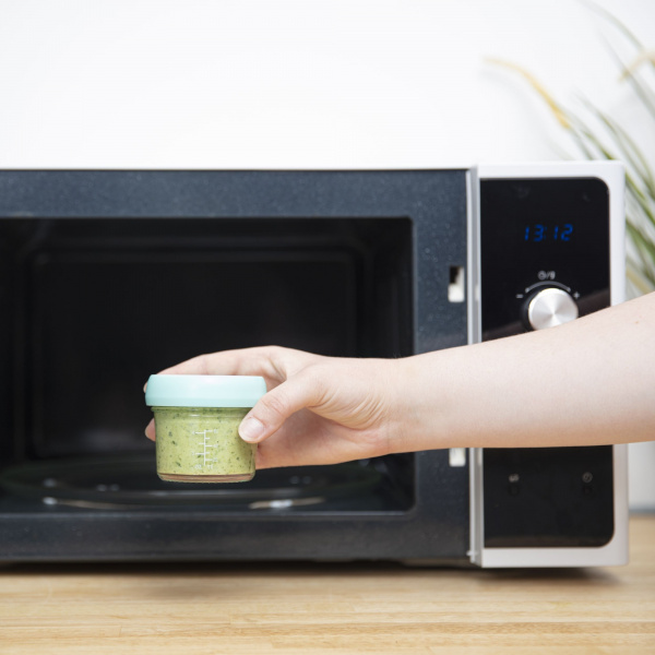 Lot de babybols en verre 4x220ml et 4x100ml + petit livret de recette bio Babymoov