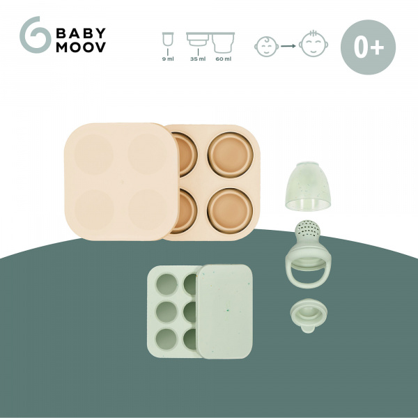 Set grignoteuse et moules en silicone Babymoov