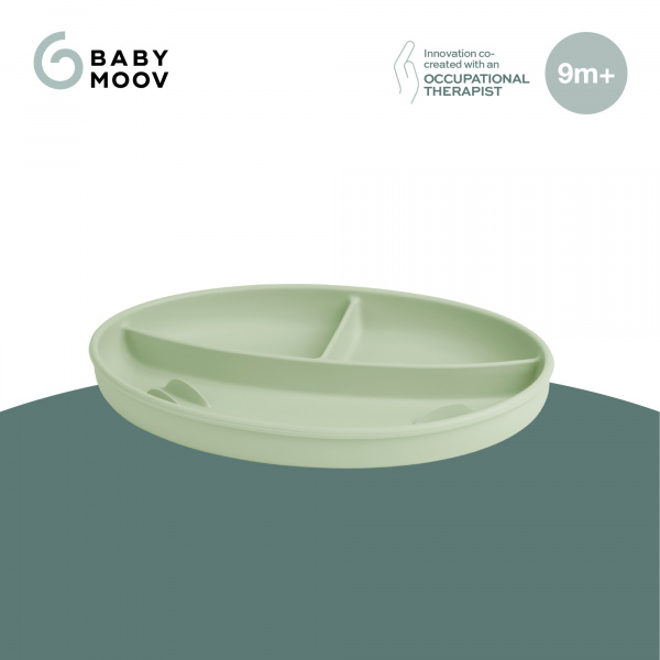 Assiette compartimentée bébé en silicone Babymoov