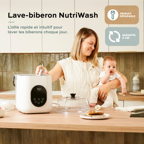 Lave biberon stérilisateur nutriwash 4 en 1 Babymoov