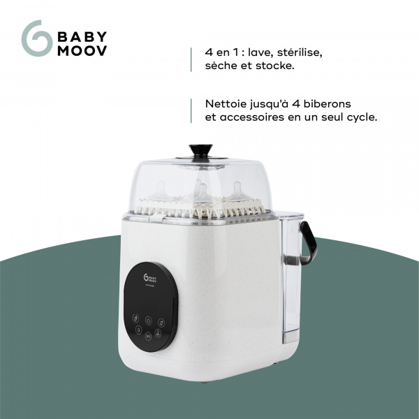 Lave biberon stérilisateur nutriwash 4 en 1 Babymoov