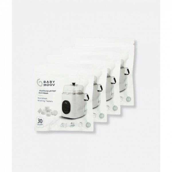Lot de 120 pastilles de lavage biberon nutriwash Babymoov