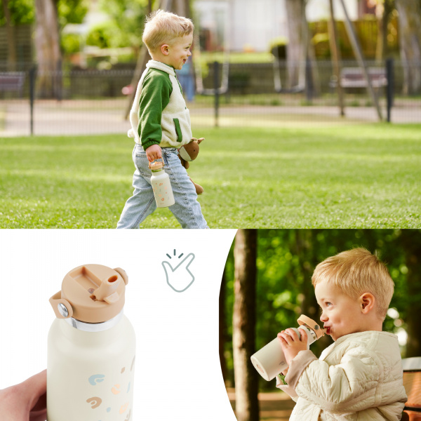 Gourde isotherme little explorer ivoire 350 ml Babymoov