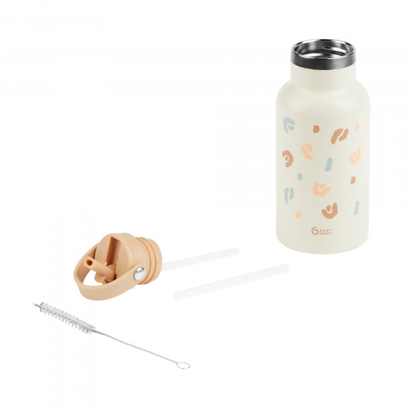 Gourde isotherme little explorer ivoire 350 ml Babymoov