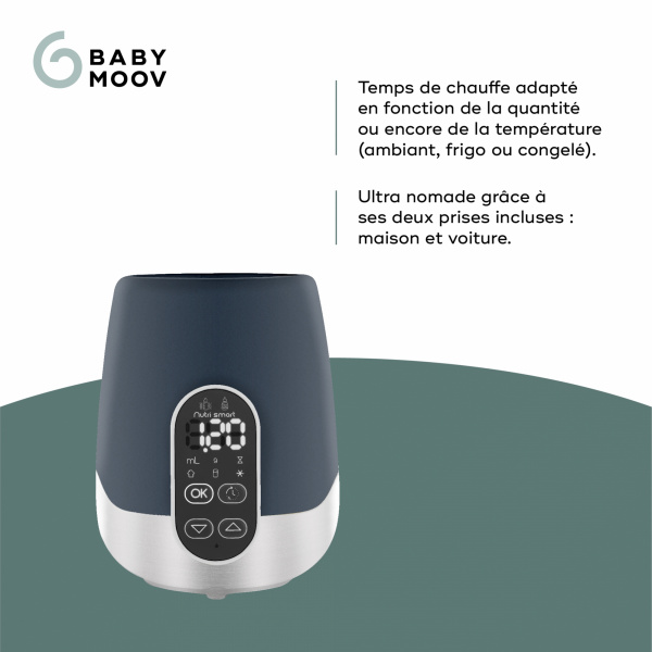 Chauffe biberon nutri smart maison/voiture Babymoov