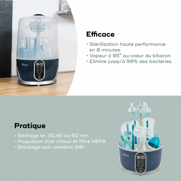 Stérilisateur purificateur biberon turbo pure Babymoov