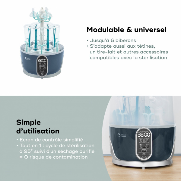 Stérilisateur purificateur biberon turbo pure Babymoov