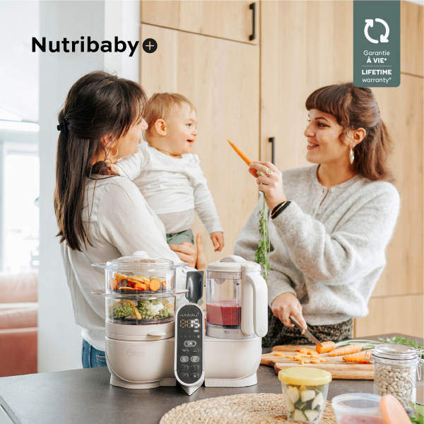 Robot de cuisine nutribaby+ industrial grey Babymoov