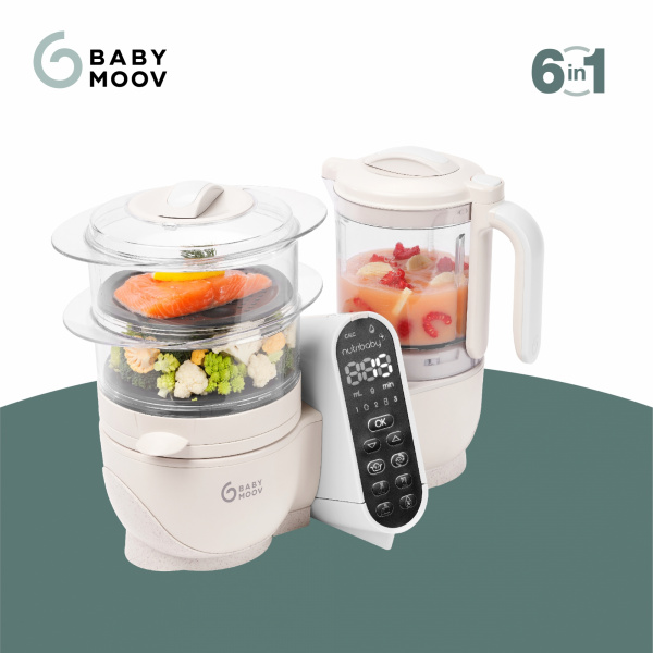 Robot de cuisine nutribaby+ industrial grey Babymoov
